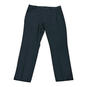 Calvin Klein Pants Mens 34x30 Black Slim Fit Dress Trousers Flat Front Office